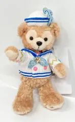 東京ディズニーシー ぬいぐるみミバッジ TDS20周年 Time to Shine! ダッフィー(白ラメセーラー) 20周年