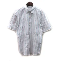 グリーンレーベルリラクシング ユナイテッドアローズ green label relaxing シャツ ストライプ 半袖 L マルチカラー /YI