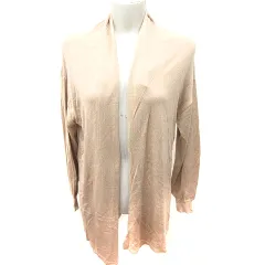 ナチュラルビューティーベーシック NATURAL BEAUTY BASIC カーディガン ニット ロング 長袖 M ベージュ /RT