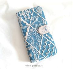 ✿完成参考 jungle relief 手帳型スマホケース ミナペルホネン - メルカリ