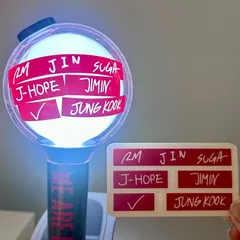 アミボム用7メンバーBTSネームステッカーVER.1カムバ ARIRANG★ワールドツアーステッカー