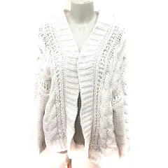 ジェイダ GYDA カーディガン ニット ロング 長袖 F オフホワイト /RT