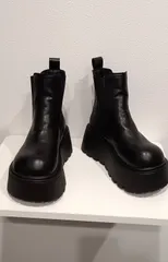 【インパクト抜群の7cm厚底！サイドゴアブーツ】