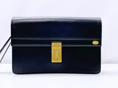 美品　Dunhill　ダンヒル　オックスフォード　ダイヤルロック　セカンドバッグ　黒　ゴールド