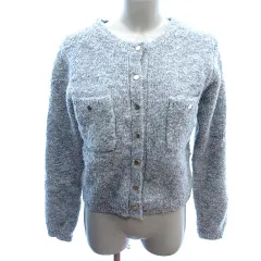 アンデミュウ Andemiu ニット カーディガン 長袖 F グレー /AU