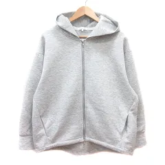 グローバルワーク GLOBAL WORK パーカー ジップアップ L グレー /MN