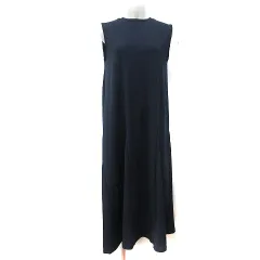 コーエン coen ワンピース ロング ノースリーブ M 紺 ネイビー /YI