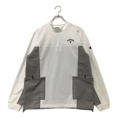 未使用品 メンズ キャロウェイ Callaway 長袖シャツ L 白 【2024年秋冬モデル】モックネック