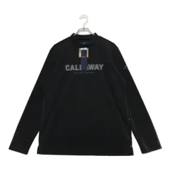 未使用品 メンズ キャロウェイ Callaway 長袖Ｔシャツ LL 黒 【2024年秋冬モデル】モックネック