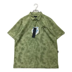 未使用品 メンズ キャロウェイ Callaway 半袖ポロシャツ LL カーキ 【2024年春夏モデル】メッシュ