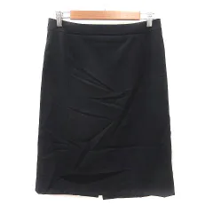 23区 オンワード樫山 タイトスカート ひざ丈 ウール 40 濃紺 ネイビー /MS