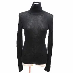 ミラオーウェン Mila Owen ニット カットソー タイトスカート 長袖 0 S～M 黒 ブラック /YK