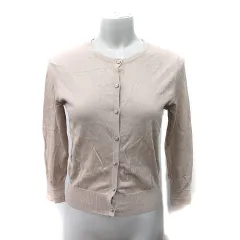 エムプルミエ M-Premier カーディガン カットソー 長袖 36 S ベージュ /YI