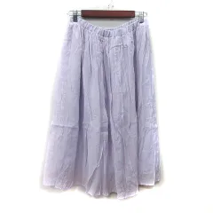 プロポーション ボディドレッシング PROPORTION BODY DRESSING フレアスカート ギャザー ロング FR 紫 パープル /YI
