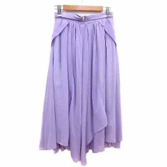 スナイデル SNIDEL フレアスカート ロング 1 S 紫 パープル /YK