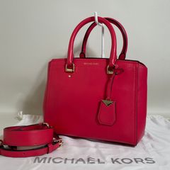 2601-130｜美品｜マイケルコース 2WAYハンドバッグ レザー ピンク 