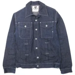 グラフゼロ graphzero 2ndタイプ デニムジャケット Gジャン ジージャン ブルゾン コットン アウター 児島デニム サイズXL インディゴ ブルー メンズ/