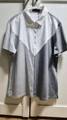 G FORE レディース 半袖 KARA Tシャツ 白/グレー