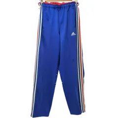 アディダス adidas 90-2000s 万国旗タグ パフォーマンスロゴ 山型 裾ジップ テーラード トラックパンツ メンズ  O