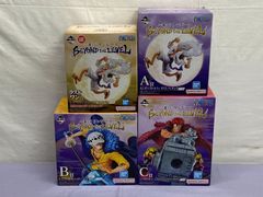 【状態不良有】一番くじ ONE PIECE ワンピース BEYOND THE LEVEL / ラストワン賞 A賞 モンキー・D・ルフィ ギア5 / B賞 トラファルガー / C賞 ユースタス・キッド アームズパースモデル / フィギュア まとめ 4点