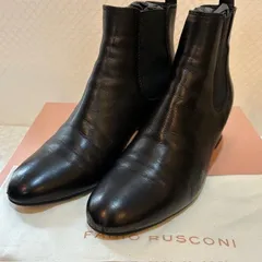 ファビオルスコーニ  　FABIO RUSCONI　サイドゴアブーツ 　36/23cm　 ブラック 　本革
