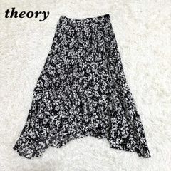 希少•完売品／“セットアップ”【シルク100%×花柄】セオリー／ブラウス 