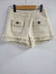ツイード ハーフパンツ アイボリー Sサイズ