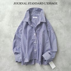 ジャーナルスタンダード l'essageロングスリーブ ストライプシャツ