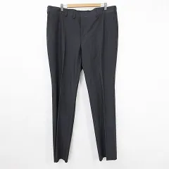 パンツ スラックス ロング 大きいサイズ 紺 ネイビー 3L サンプル品