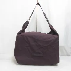 ランセル LANCEL ボストン バッグ ポーチ付き 紫 パープル ショルダー 保存袋付き