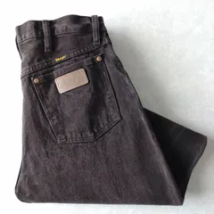■古着 Wrangler ラングラー ジーンズ デニムパンツ ダークブラウン 焦茶 W31L32【L5499】