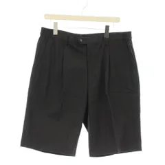 マンシングウェア MUNSINGWEAR ショートパンツ ハーフパンツ LL 黒 ブラック ハーフ丈 ウエストゴム プリーツ /LP ■GY58