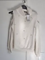 ingni 日本 オフショルダー タートルネック ニット