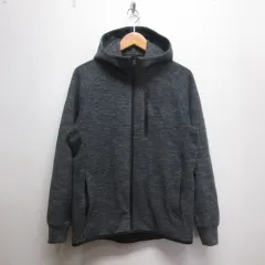ユニクロ UNIQLO ドライ ストレッチ スウェット パーカー M チャコールグレー
