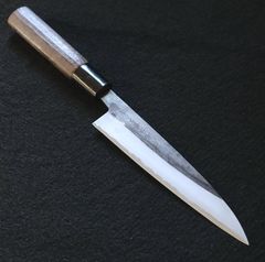 青紙1号 黒打 三徳包丁 180㎜ G1227 焼柄 月光作 - メルカリ