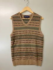 【中古品】 POLO GOLF RALPH LAUREN ポロゴルフ ラルフローレン 90's WOOL KNIT VEST 90年代 ウールニットベスト トップス 【146-260201-kk-20-min】