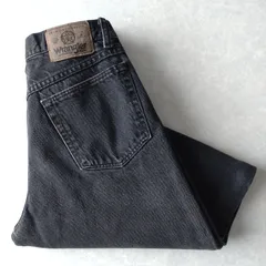 ■古着 Wrangler ラングラー ブラックジーンズ デニムパンツ 黒 W30L32【L5501】