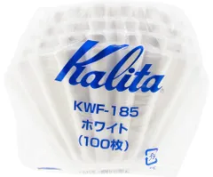 カリタ Kalita うまみを引き出す コーヒー ペーパー フィルター ウェーブフィルター 2~4人用 KWF-185 100枚 ホワイト #22212 おしゃれ キャンプ アウトドア