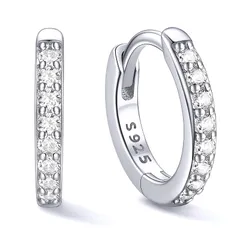 [ChicSilver] フープピアス レディース リングピアス メンズ つけっぱなし 金属アレルギー対応 シルバー925 ジルコニア 内径20mm 20g 0