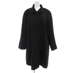 ノーブランド 美品 バルマカーンコート ステンカラー カシミヤ 13 黒 ブラック /UO ■GY61