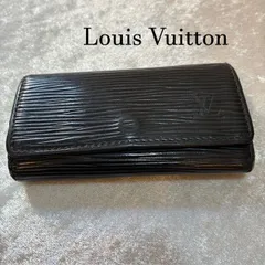 ルイヴィトン　Louis Vuitton　ミュルティクレ4　エピブラックレザー　4連キーケース