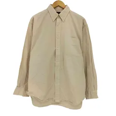 ラルフローレン RALPH LAUREN 90s BIG SHIRT コットン 長袖 ボタンダウン メンズ import：M 