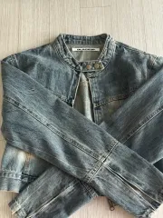 ブラックアップ デニムジャケット m