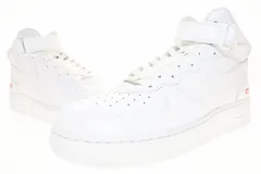ナイキ NIKE AIR FORCE 1 MID SP SUPREME 2024 27.5cm WHITE FZ8784-100 エア フォース I ミッド スペシャル シュプリーム コラボ ホワイト 【ブランド古着ベクトル】【中古】▲■260108