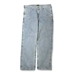 (36) Lee リー ライトブルー バッグカーゴ デニム パンツ ルーズフィット