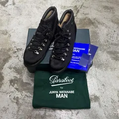 参考上代176000円 JUNYA WATANABE  × Paraboot 25AW ヘアハイド トレッキング ブーツ ジュンヤワタナベ  × パラブーツ WP-K105-001 ブラック （8531M）