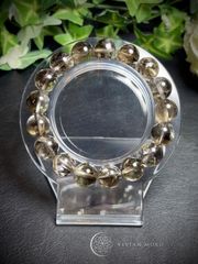 【新入荷】高品質　アイリスゼウスクォーツブレス約12.4㎜（新品未使用）虹！！ 💎天然石 ✨️超希少✨️大玉❗️🌈虹キラキラ✨️魔性ゼウス アイリス