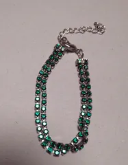 二連ブレスレット　グリーン