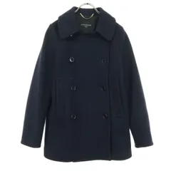 美品 ECHANTILLON NO.4 エシャンティオンナンバーフォー 日本製 長袖 ピーコート 0 ブラック レディース 古着