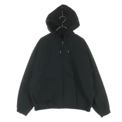 UNIQLO U ユニクロユー 裏フリース コットン 長袖 フードジャケット S ブラック メンズ 古着